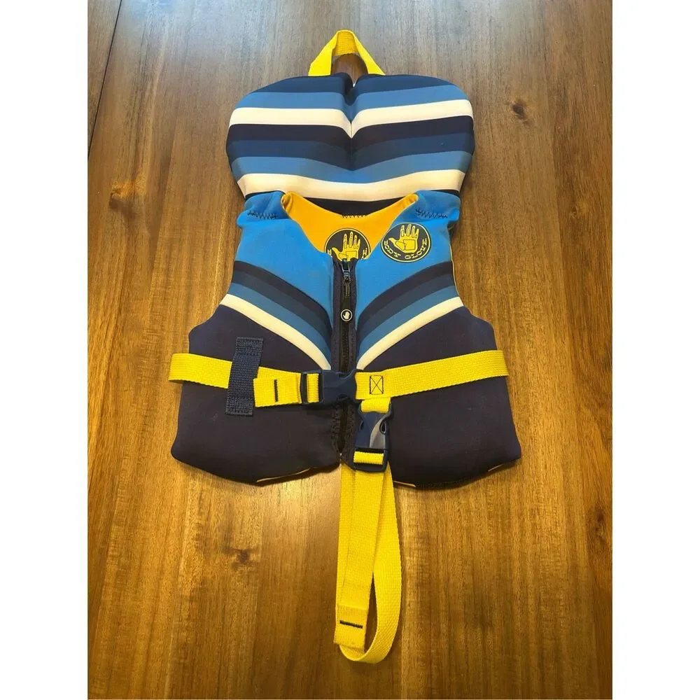 Body Glove Kids Swim Vest - Blue and Yellow - Picture 2 of 5